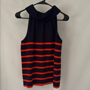 Sail to Sable Blue and Red Sleeveless Tank Top